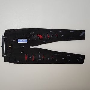 Romwe Men's Black Jeans